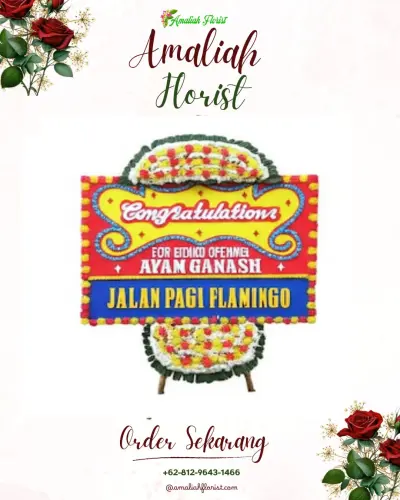 Bunga Papan Congratulation di Enggal